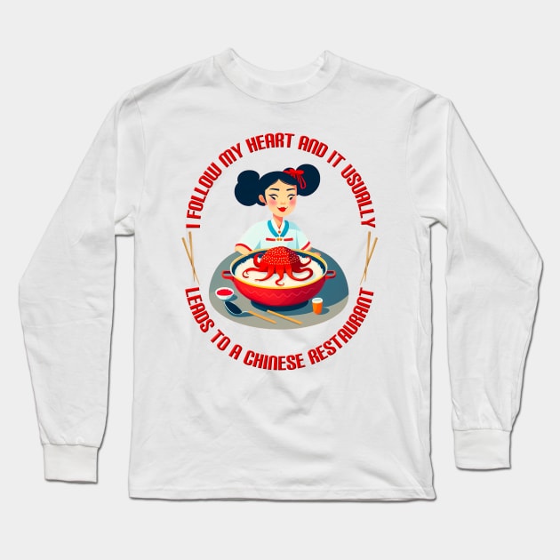 Chinese Food T-Shirt Long Sleeve T-Shirt by ArtShare